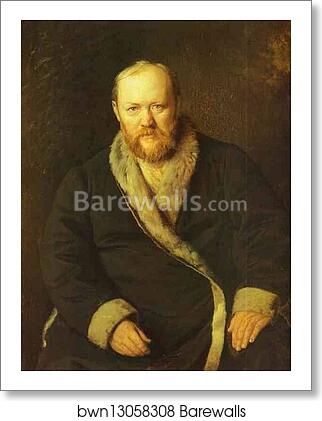 Portrait of the Playwright Alexander Ostrovsky by Vasily Perov, Art Print Portrait of the Playwright Alexander Ostrovsky by Vasily Perov, Art Print