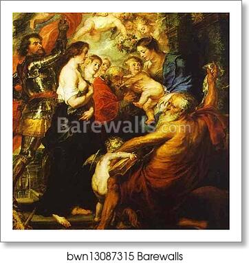 Madonna with the Saints by Peter Paul Rubens, Art Print