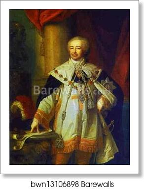 Portrait of Prince A. B. Kurakin by Vladimir Borovikovsky, Art Print
