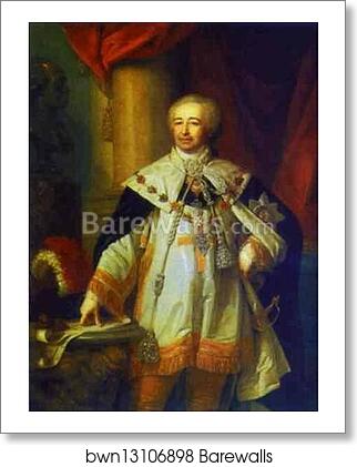Portrait of Prince A. B. Kurakin by Vladimir Borovikovsky, Art Print Portrait of Prince A. B. Kurakin by Vladimir Borovikovsky, Art Print