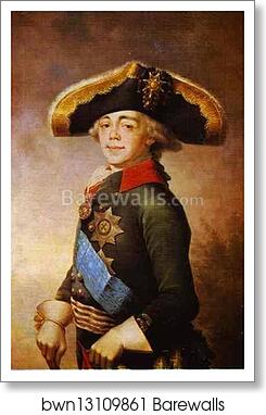 Portrait of Paul I, Emperor of Russia by Vladimir Borovikovsky, Art Print Portrait of Paul I, Emperor of Russia by Vladimir Borovikovsky, Art Print
