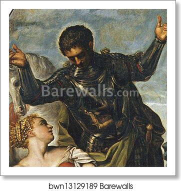 Saint George, Saint Louis, and the Princess. Detail by Jacopo Robusti, Called Tintoretto, Art Print Saint George, Saint Louis, and the Princess. Detail by Jacopo Robusti, Called Tintoretto, Art Print