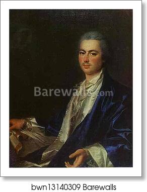 Portrait of an Unknown Man from Saltykov Family by Dmitry Levitzky, Art Print Portrait of an Unknown Man from Saltykov Family by Dmitry Levitzky, Art Print