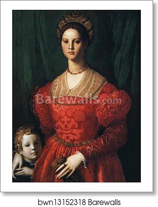 Lady in a Red Dress with a Fair-Haired Little Boy by Agnolo Bronzino, Art Print Lady in a Red Dress with a Fair-Haired Little Boy by Agnolo Bronzino, Art Print