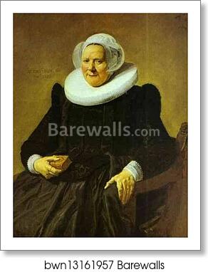 Portrait of an Elderly Lady by Frans Hals, Art Print