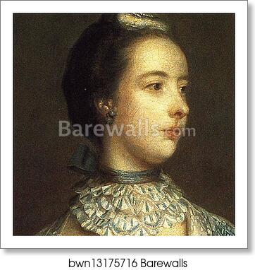 Mrs Francis Beckford. Detail by Sir Joshua Reynolds, Art Print