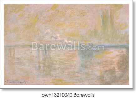 Charing-Cross Bridge in London by Claude Monet, Art Print