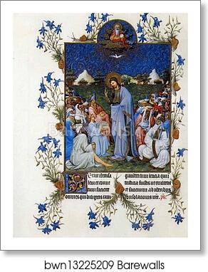 Les tr�s riches heures du Duc de Berry. Feeding the Multitude by Limbourg Brothers, Art Print Les tr�s riches heures du Duc de Berry. Feeding the Multitude by Limbourg Brothers, Art Print