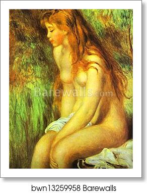 Seated Bather by Pierre-Auguste Renoir, Art Print