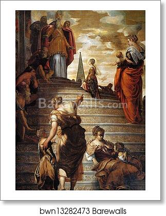 Presentation of the Virgin in the Temple. Detail by Jacopo Robusti, Called Tintoretto, Art Print Presentation of the Virgin in the Temple. Detail by Jacopo Robusti, Called Tintoretto, Art Print