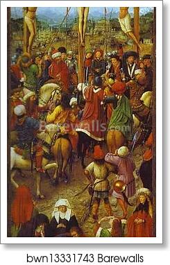 The Crucifixion by Jan Van Eyck, Art Print