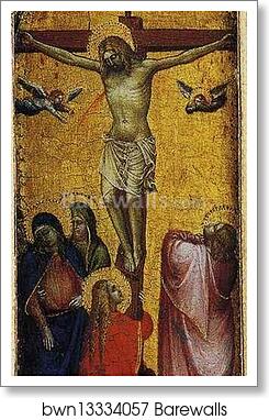 The Coronation of the Virgin among Saints and Angels. Detail by Giusto De’ Menabuoi, Art Print