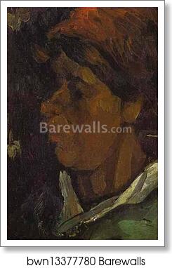Head of a Dutch Peasant by Vincent Van Gogh, Art Print