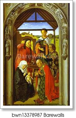 The Adoration of the Magi by Dieric Bouts The Elder, Art Print