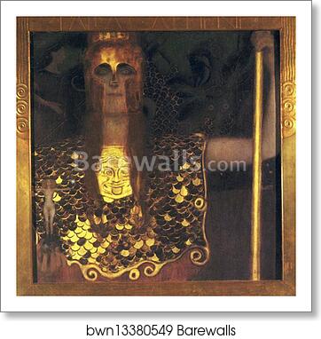 Pallas Athena by Gustav Klimt, Art Print