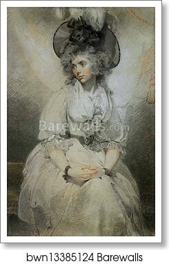 Mrs Mary Hamilton by Sir Thomas Lawrence, Art Print