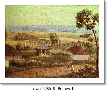 View in Estate Zhirovitse by Ivan Khrutsky, Art Print