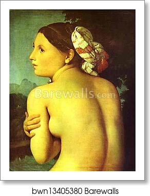 Half-figure of a Bather by Jean-Auguste-Dominique Ingres, Art Print Half-figure of a Bather by Jean-Auguste-Dominique Ingres, Art Print