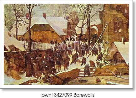 Adoration of the Magi in Winter Landscape by Pieter Bruegel The Elder, Art Print Adoration of the Magi in Winter Landscape by Pieter Bruegel The Elder, Art Print