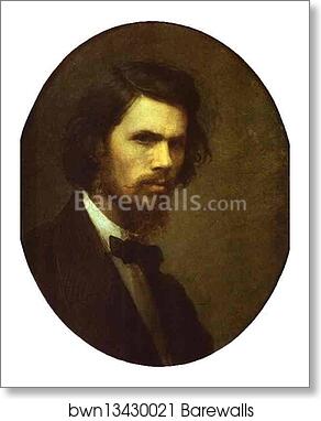 Self-Portrait by Ivan Kramskoy, Art Print