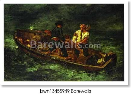 After the Shipwreck by Eugène Delacroix, Art Print