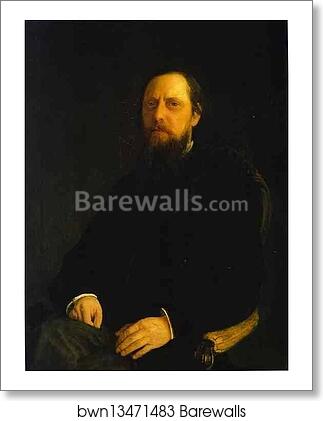 Portrait of the Author Mikhail Saltykov-Shchedrin by Nikolay Gay, Art Print Portrait of the Author Mikhail Saltykov-Shchedrin by Nikolay Gay, Art Print