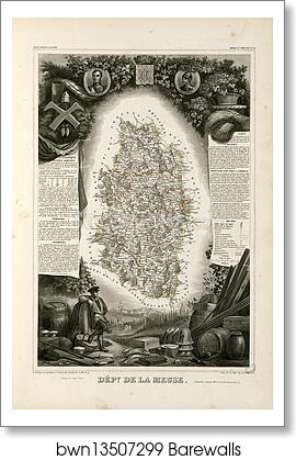 Dépt. de la Meuse (région du nord-est) by Victor Jules Levasseur, Art Print Dépt. de la Meuse (région du nord-est) by Victor Jules Levasseur, Art Print