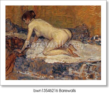 Crouching Woman with Red Hair by Henri De Toulouse-Lautrec, Art Print Crouching Woman with Red Hair by Henri De Toulouse-Lautrec, Art Print