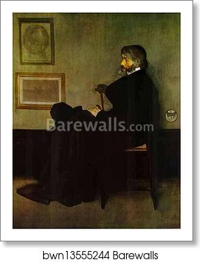 Arrangement in Gray and Black No.2: Portrait of Thomas Carlyle by James Abbott Mcneill Whistler, Art Print