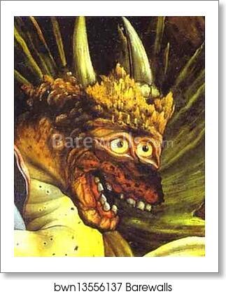 The Temptation of St. Anthony. Detail by Matthias Grünewald, Art Print The Temptation of St. Anthony. Detail by Matthias Grünewald, Art Print