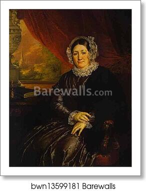 Portrait of E. P. Protasyeva by Vasily Tropinin, Art Print