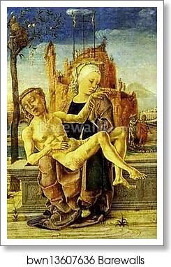 Pietà by Cosmè Tura (A.K.A. Cosimo Tura), Art Print