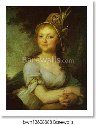 Portrait of E. N. Arsenyeva by Vladimir Borovikovsky, Art Print Portrait of E. N. Arsenyeva by Vladimir Borovikovsky, Art Print