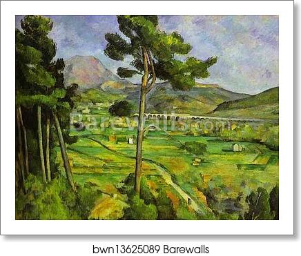 Mount Sainte-Victoire Seen from Bellevue by Paul Cézanne, Art Print