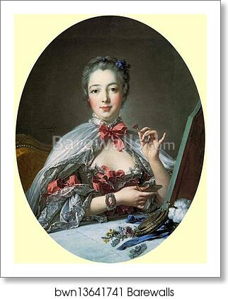 Madame de Pompadour at her Dressing Table by François Boucher, Art Print Madame de Pompadour at her Dressing Table by François Boucher, Art Print