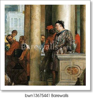 Feast in the House of Levi. Detail by Paolo Veronese, Art Print Feast in the House of Levi. Detail by Paolo Veronese, Art Print