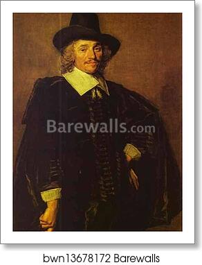 Portrait of a Gentleman by Frans Hals, Art Print