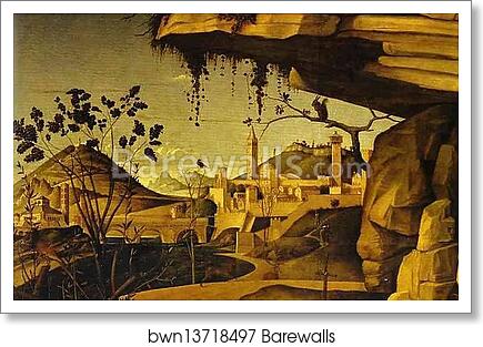 St. Jerome in the Desert. Detail by Giovanni Bellini, Art Print St. Jerome in the Desert. Detail by Giovanni Bellini, Art Print