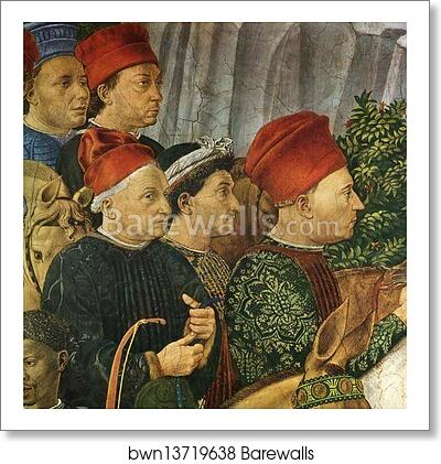 Procession of the Magus Balthazar. Detail by Benozzo Gozzoli, Art Print Procession of the Magus Balthazar. Detail by Benozzo Gozzoli, Art Print