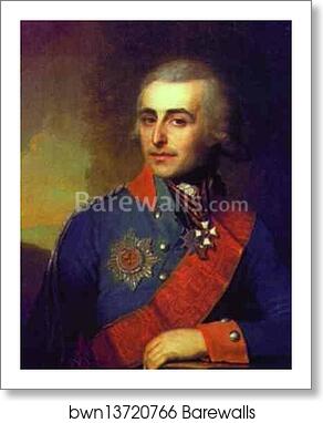 Portrait of Count P. A. Tolstoy by Vladimir Borovikovsky, Art Print