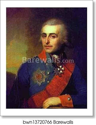 Portrait of Count P. A. Tolstoy by Vladimir Borovikovsky, Art Print Portrait of Count P. A. Tolstoy by Vladimir Borovikovsky, Art Print