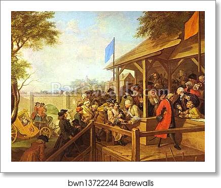 The Polling by William Hogarth, Art Print