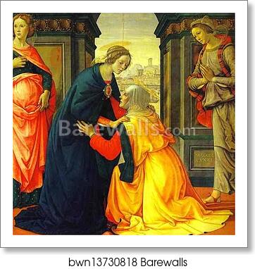 The Visitation by Domenico Ghirlandaio, Art Print