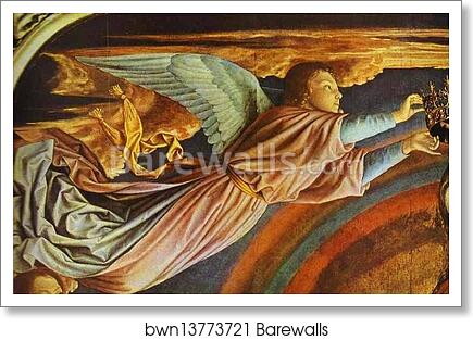 The Virgin in Glory, surrounded by Angels. Detail by Jean Hey, Master Of Moulins, Art Print The Virgin in Glory, surrounded by Angels. Detail by Jean Hey, Master Of Moulins, Art Print