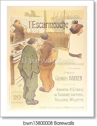 Le journal illustré "l'Escarmouche" by Henri-Gabriel Ibels, Art Print Le journal illustré "l'Escarmouche" by Henri-Gabriel Ibels, Art Print