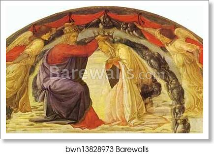 The Coronation of the Virgin by Filippino Lippi, Art Print