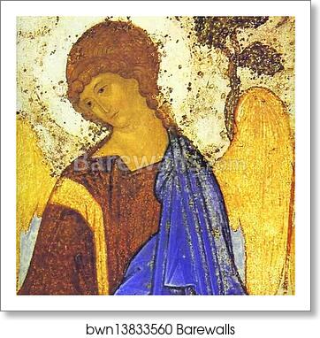 The Old Testament Trinity. Detail by Andrei Rublev, Art Print