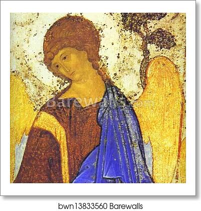 The Old Testament Trinity. Detail by Andrei Rublev, Art Print The Old Testament Trinity. Detail by Andrei Rublev, Art Print