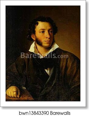 Portrait of Alexander Pushkin by Vasily Tropinin, Art Print Portrait of Alexander Pushkin by Vasily Tropinin, Art Print