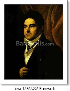 Portrait of V. S. Khvostov by Orest Kiprensky, Art Print